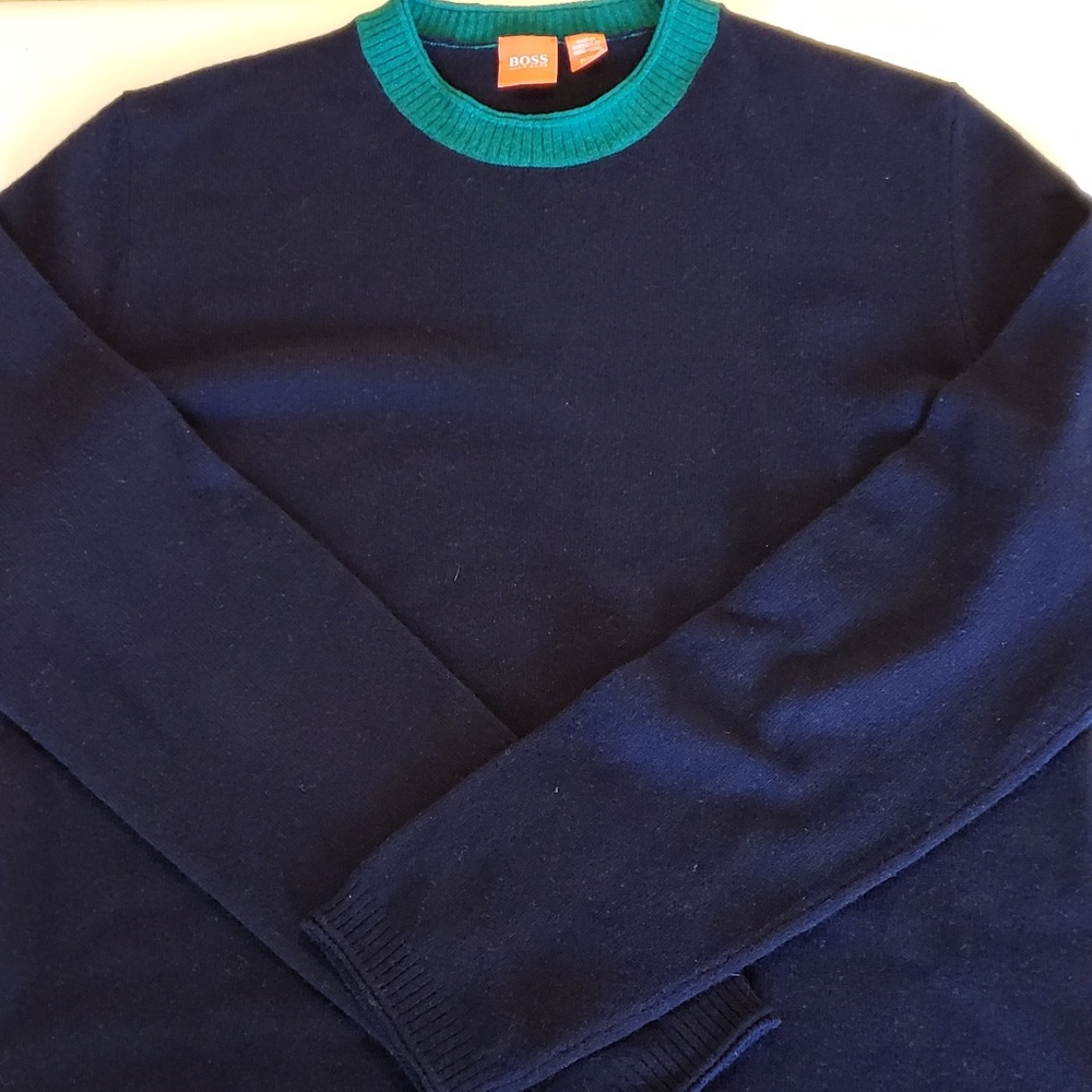 Orange Hugo Boss Crewneck Sweater